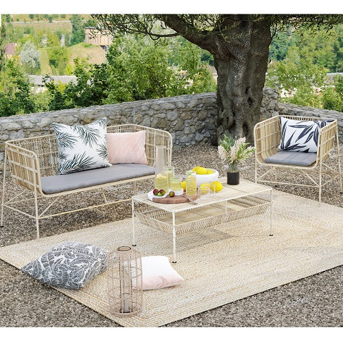salon de jardin en rotin