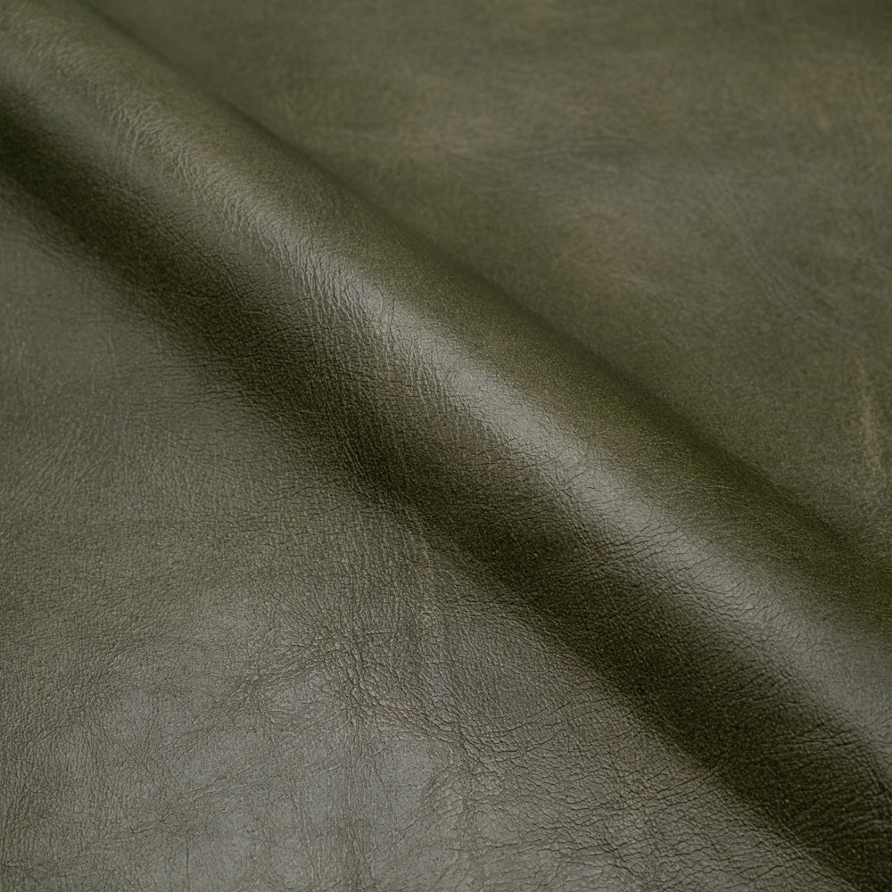 Lot de 2 chaises Arsène en cuir de buffle vert
