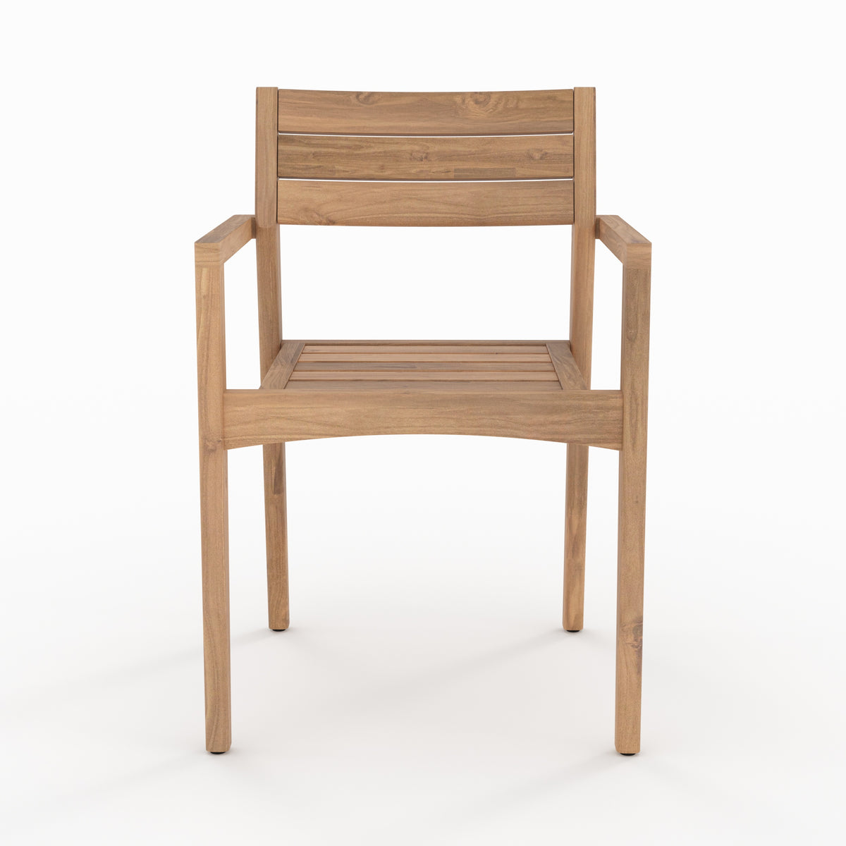 2 chaises de jardin yogy en bois de teck recycle
