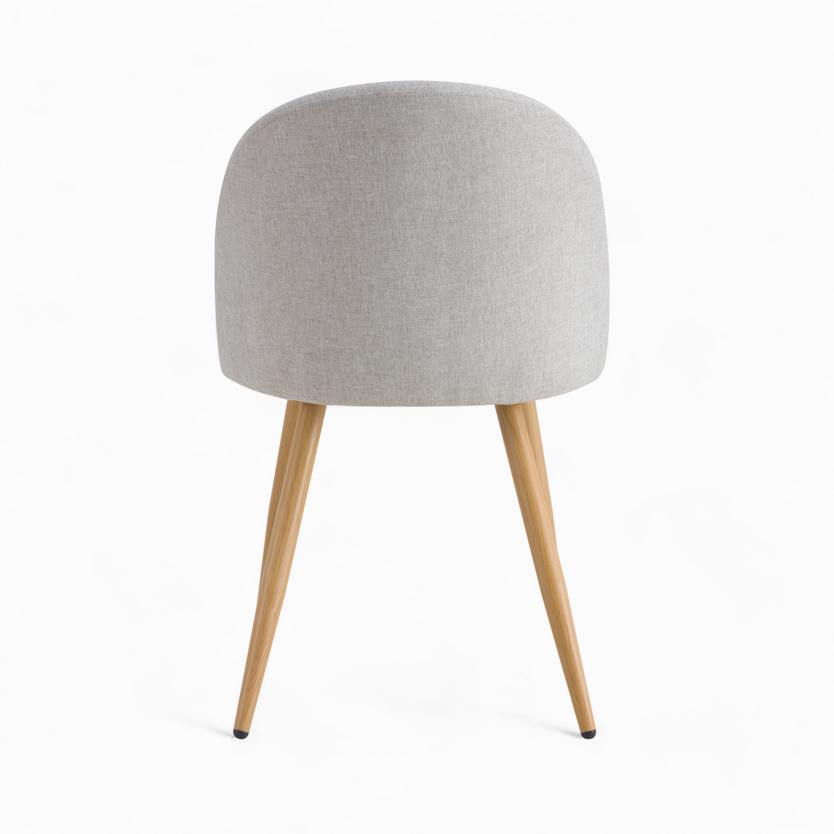 2 chaises tissu taupe chine