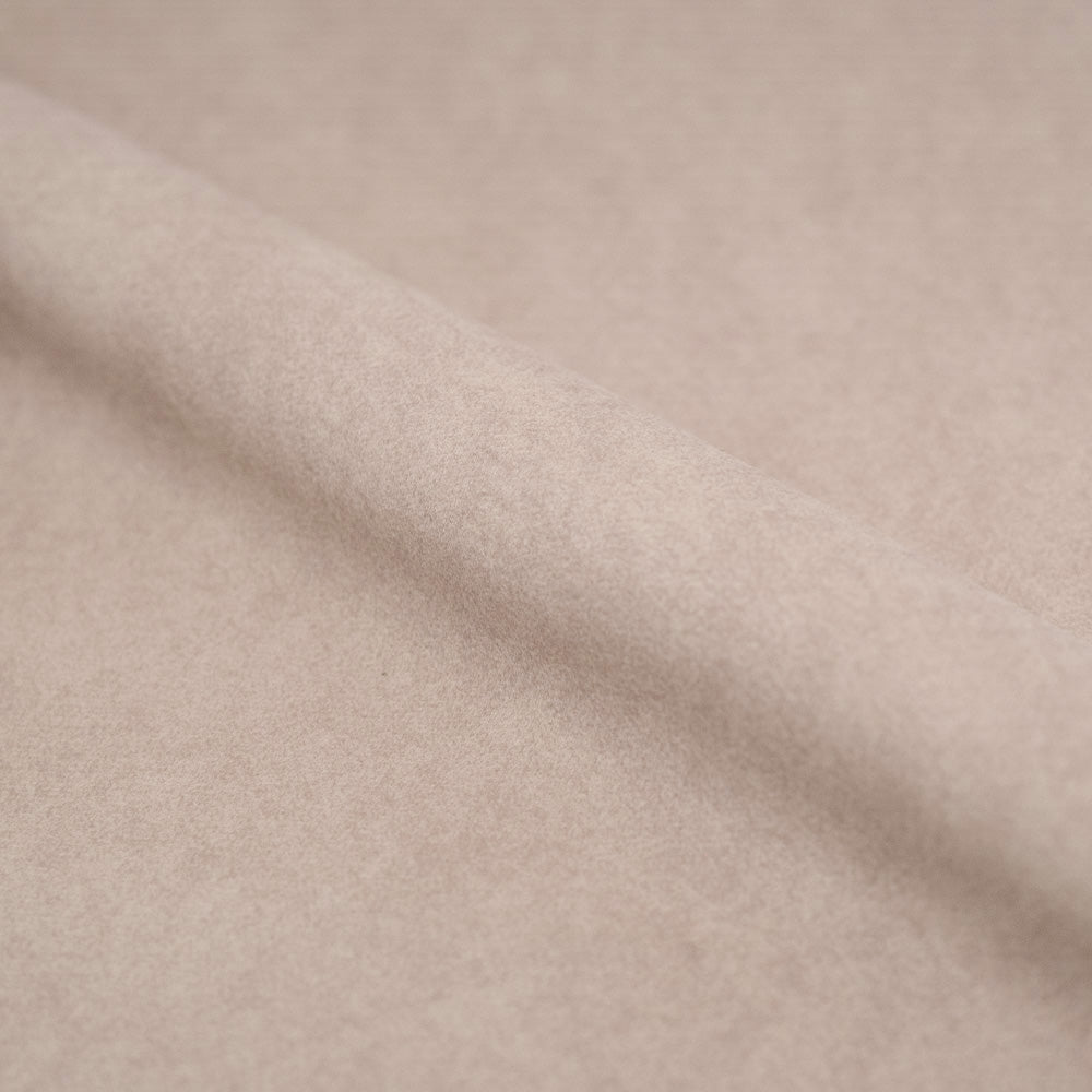 Lot de 2 chaises pour ilot central Josette 63,5 cm en tissu beige et bois d'hévéa foncé