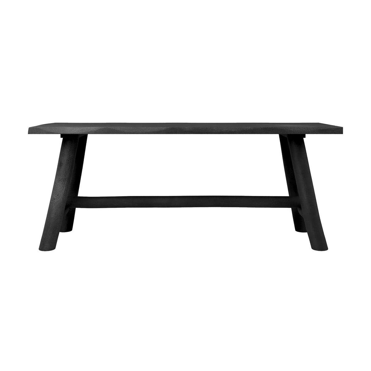 achat banc noir toxis 110 cm 2 places en bois de manguier