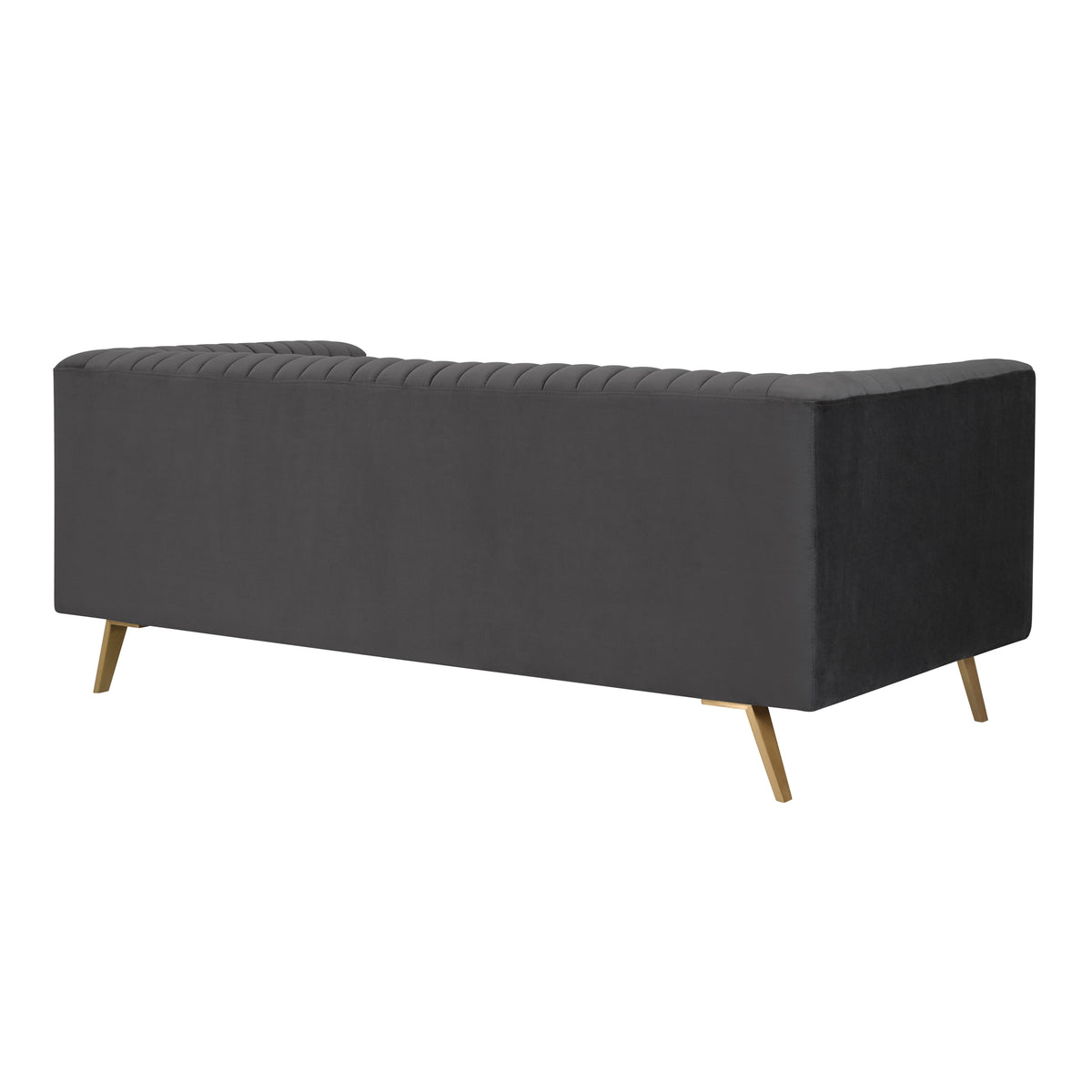 achat canape 2 places velours pieds metal