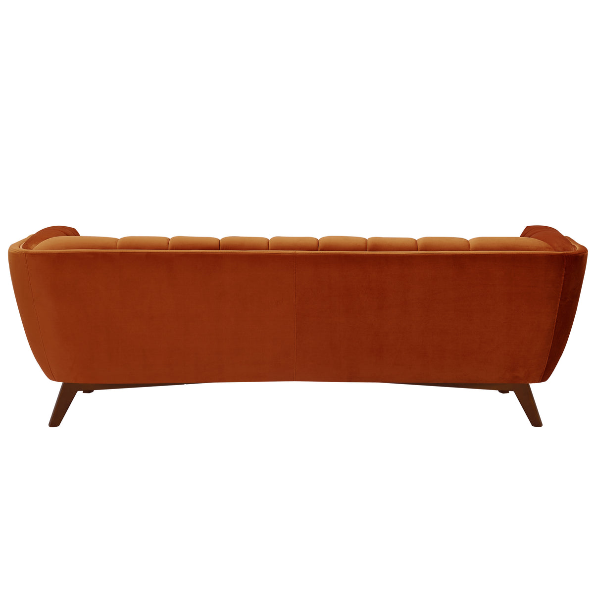 acquisto divano art deco arancione velluto