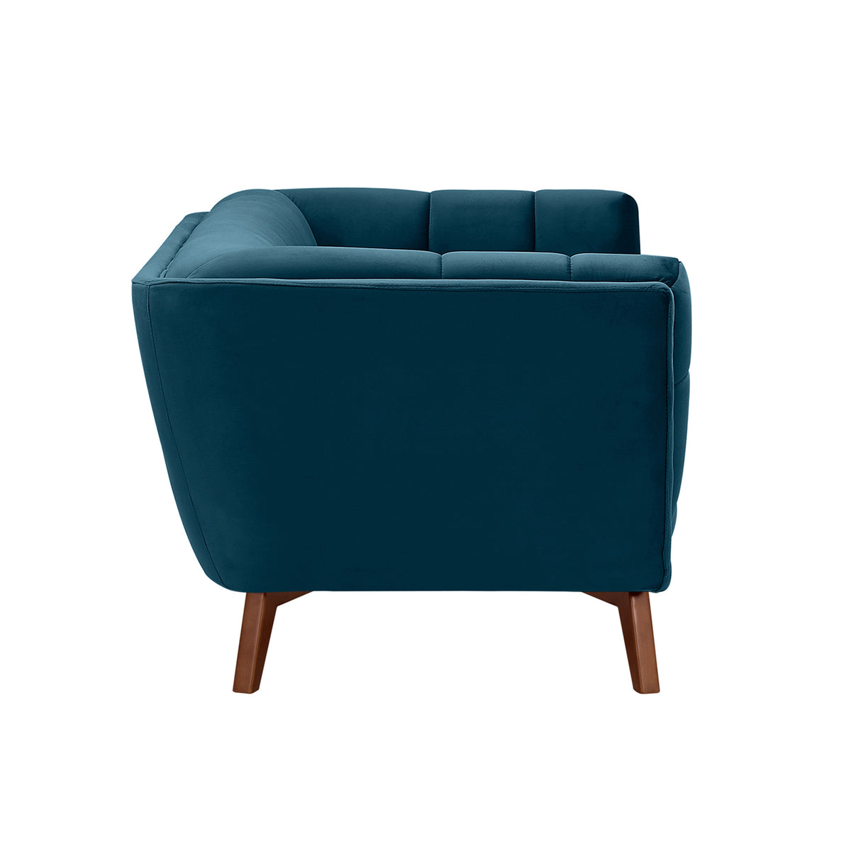 acquisto divano comodo blu velluto