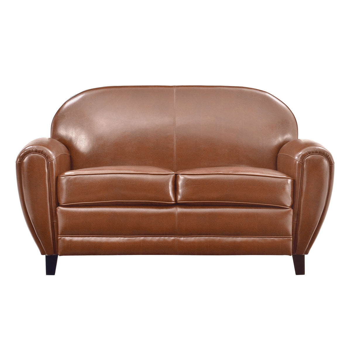 achat canape similicuir 2 places marron