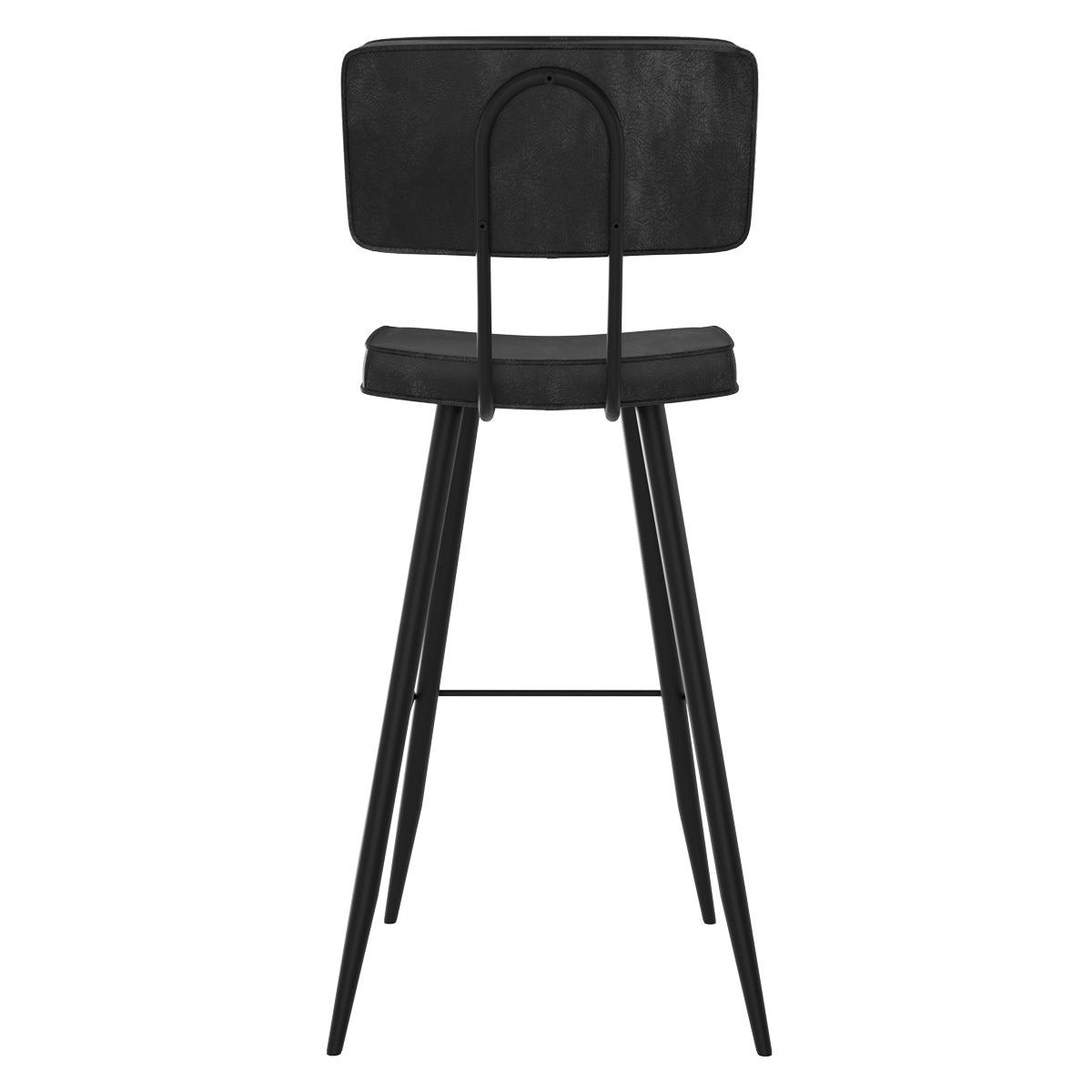 achat chaise bar grise et noire lot de 2