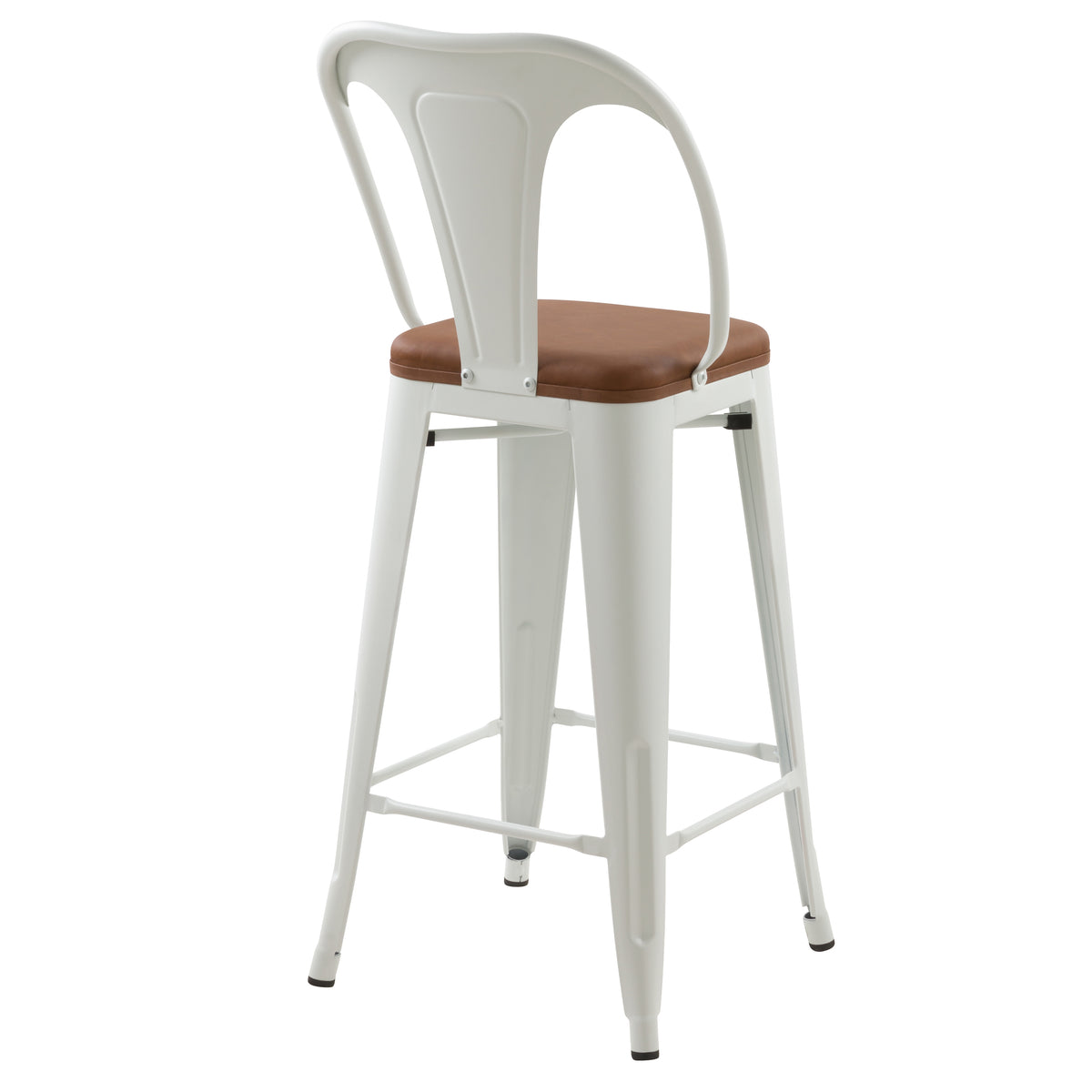 Achat chaise confortable assise marron en PU – Maison Pavane