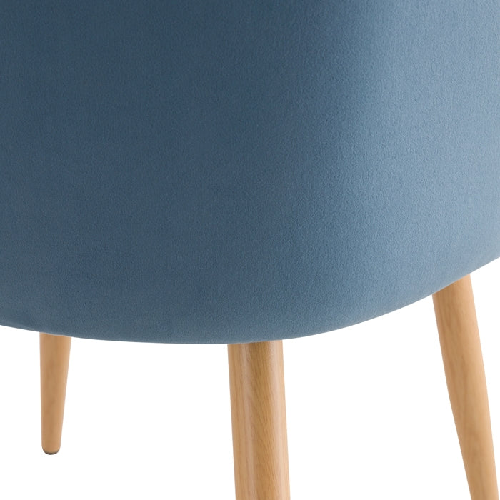 achat chaise confortable bleues pieds metal