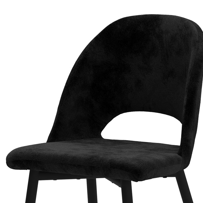 achat chaise confortable en velours et metal