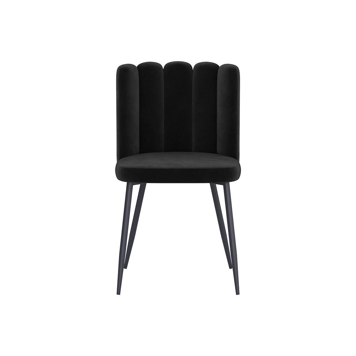 achat chaise confortable en velours noir
