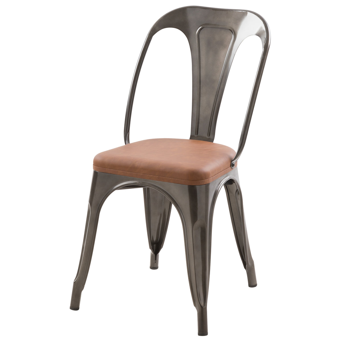 achat chaise confortable grises et marron