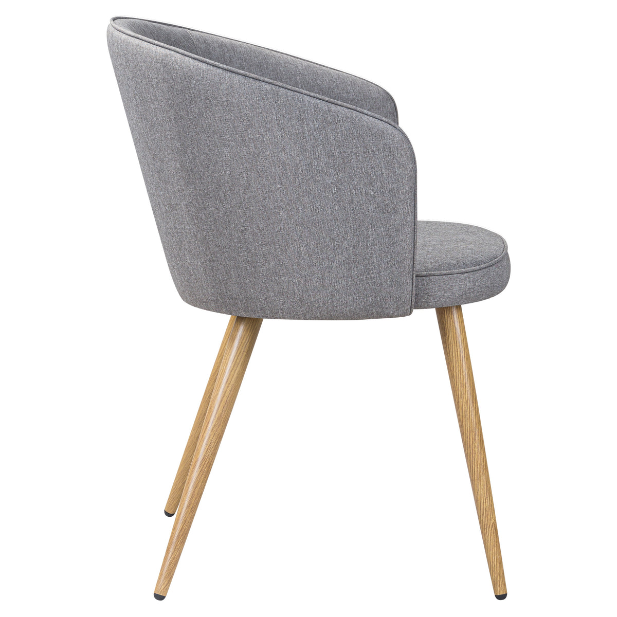 achat chaise confortable lot de 2 en tissu gris