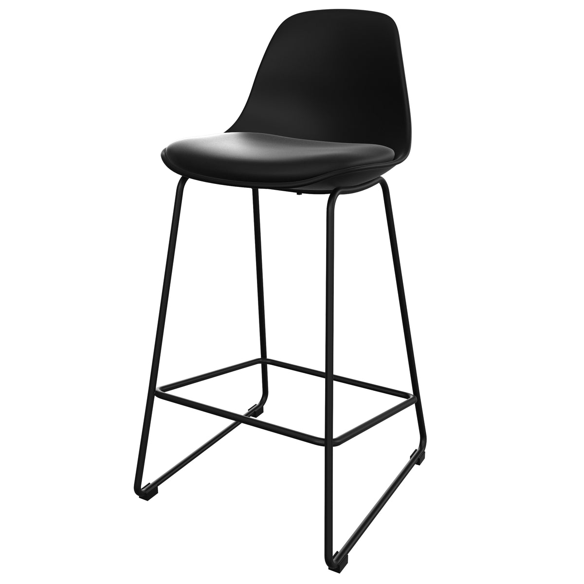 achat chaise de bar design noires