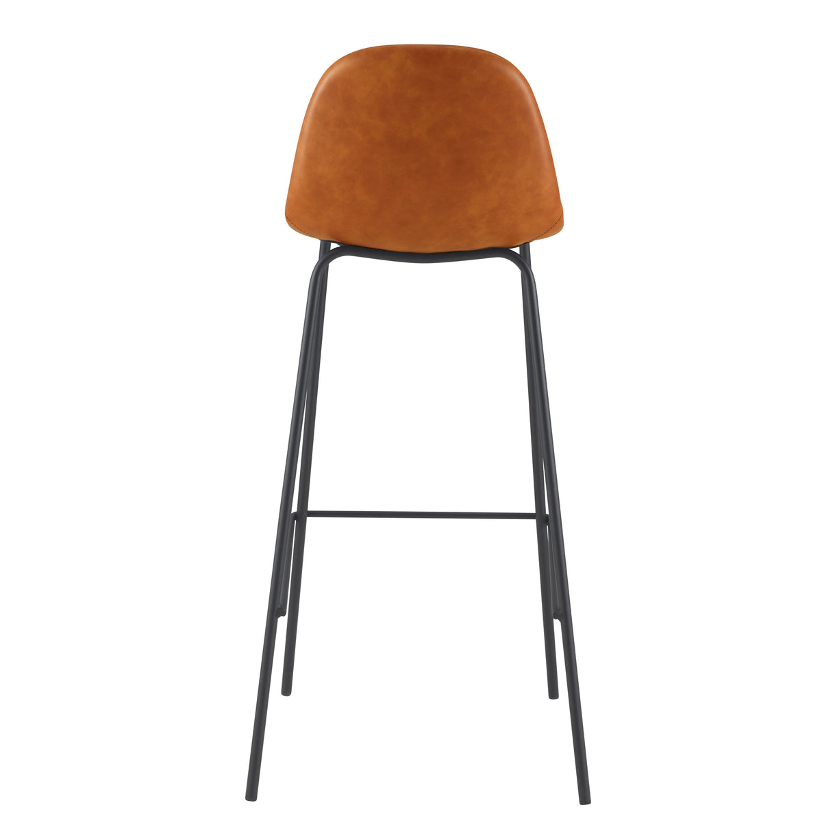 achat chaise de bar en simili cuir camel