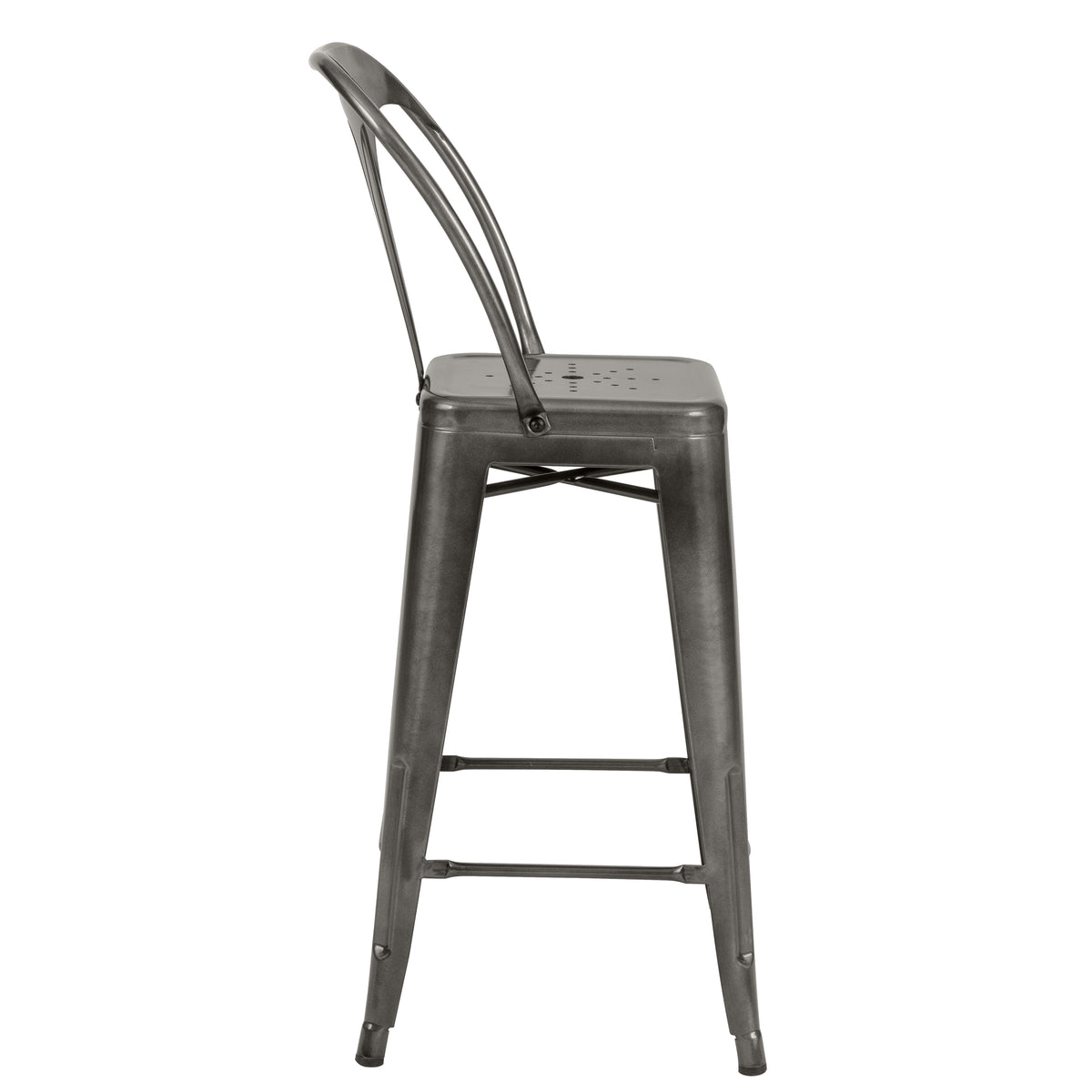 achat chaise de bar gris design