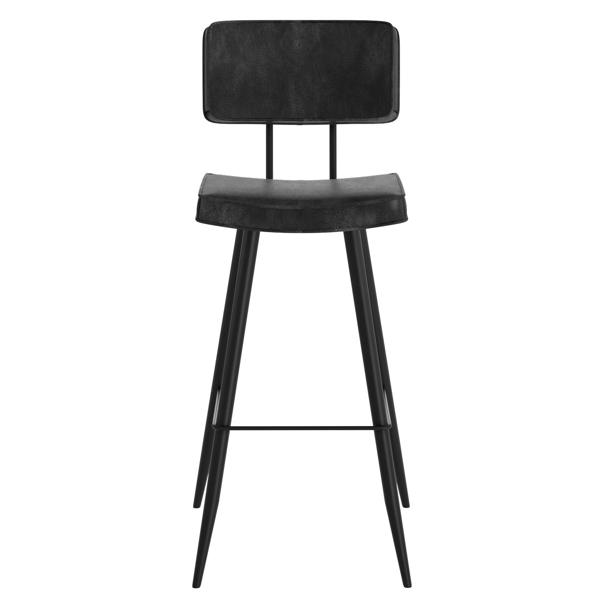 achat chaise de bar grise et noire lot de deux