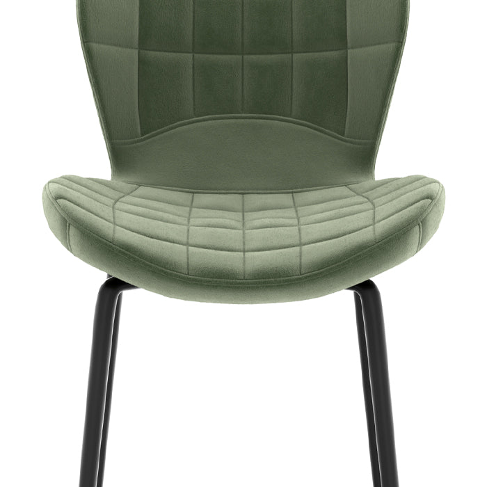 acquisto sedia da bar imbottita verde