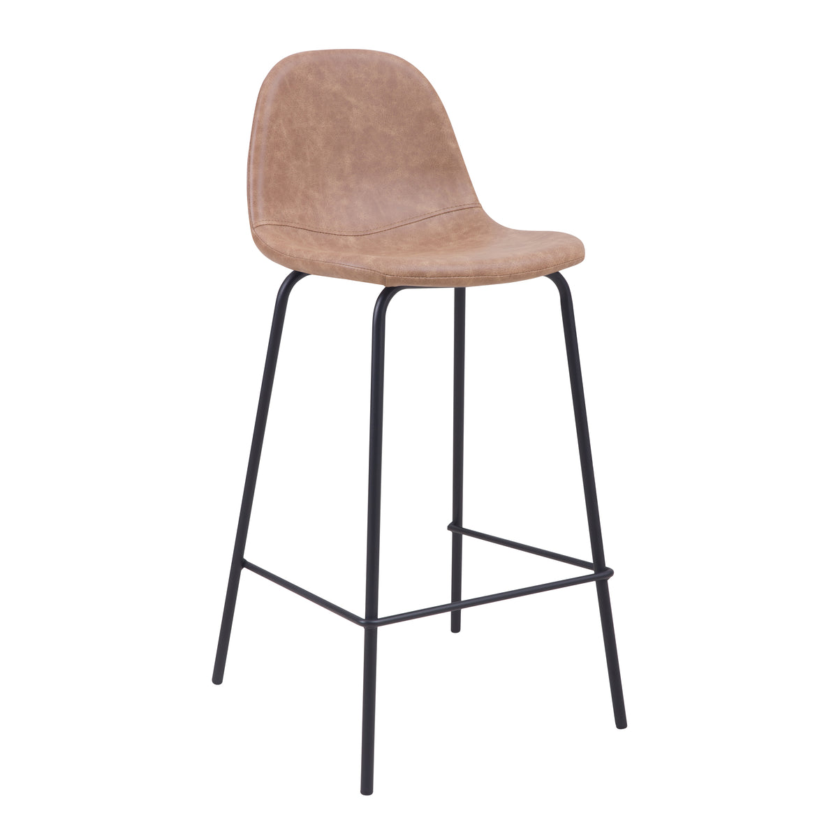 achat chaise de bar taupe cuir synthetique