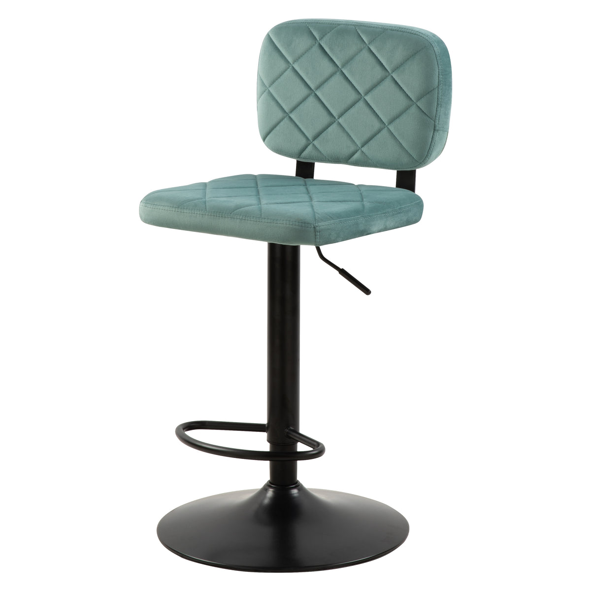 achat chaise de bar velours vert d eau