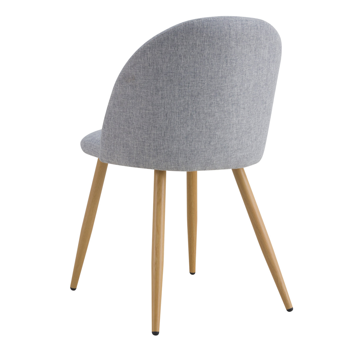 achat chaise gris clair en tissu lot de 2