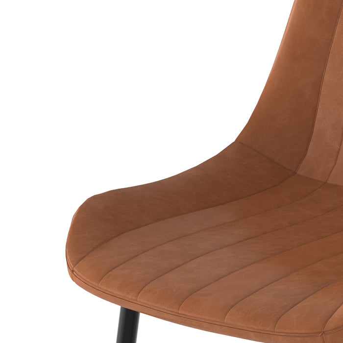 achat chaise kili camel synthetique metal lot de 2