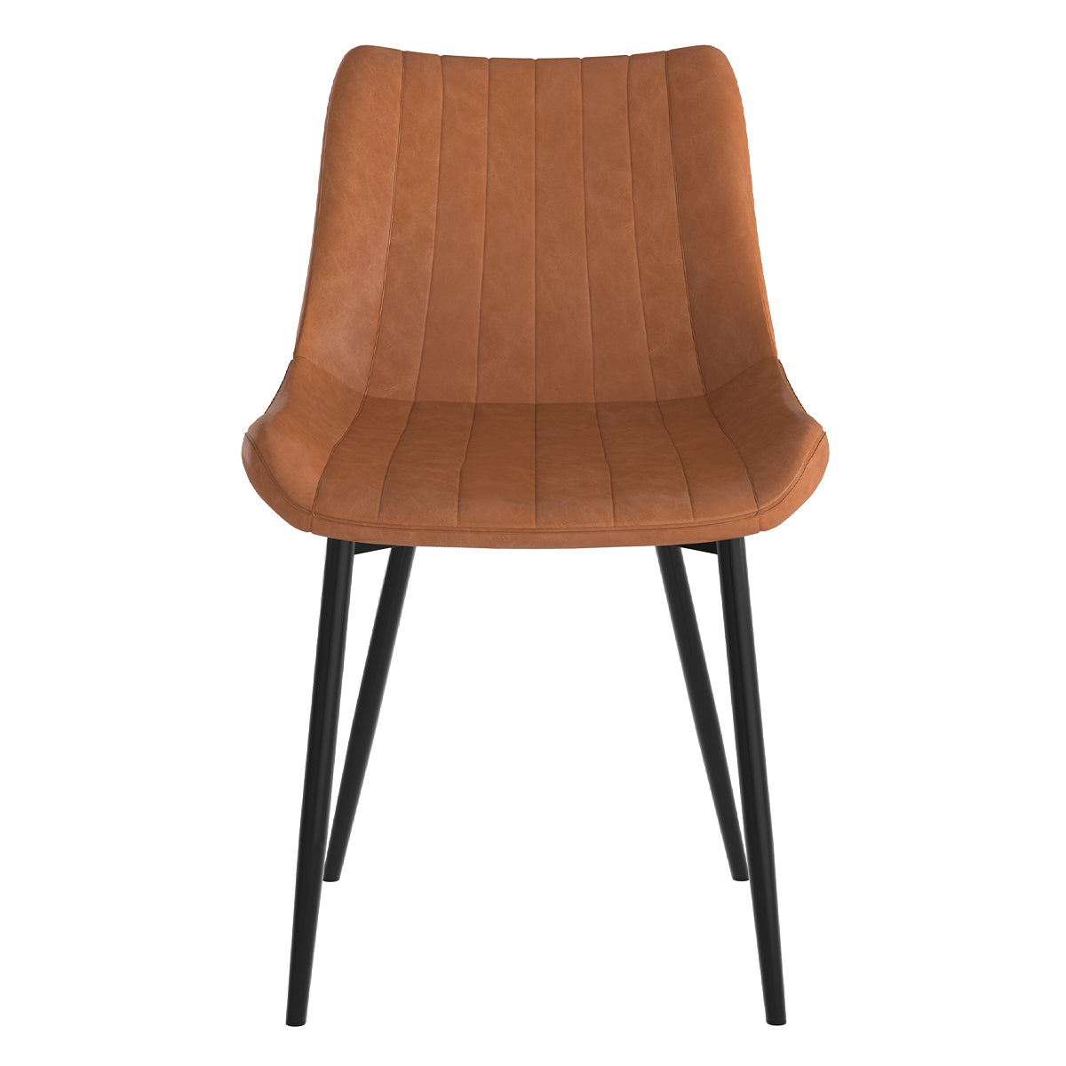 achat chaise kili couleur camel synthetique et metal lot de deux
