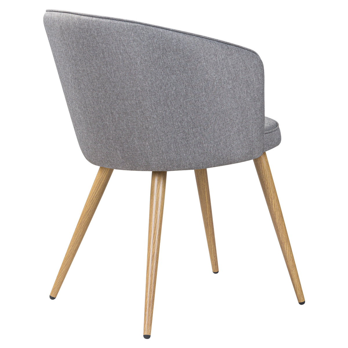 achat chaise scandi assise en tissu gris clair