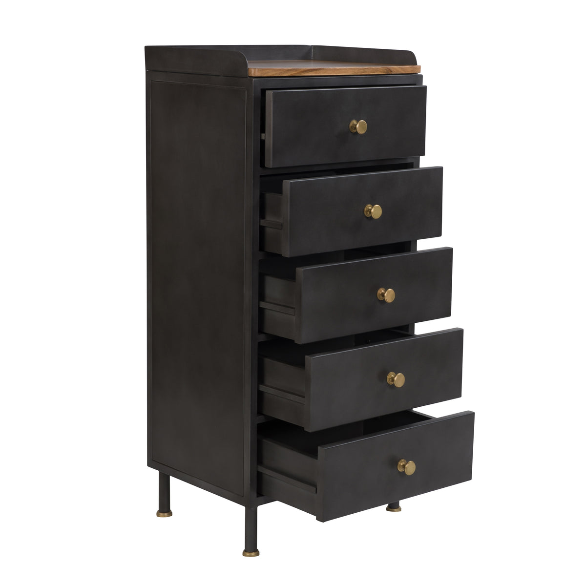 achat chiffonnier en metal et bois