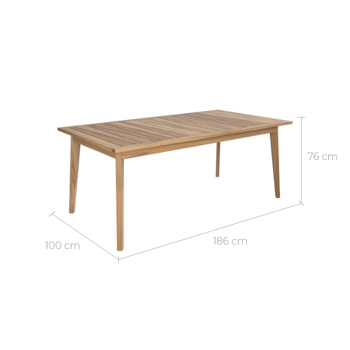 achat de table de jardin extensible en bois de teck massif