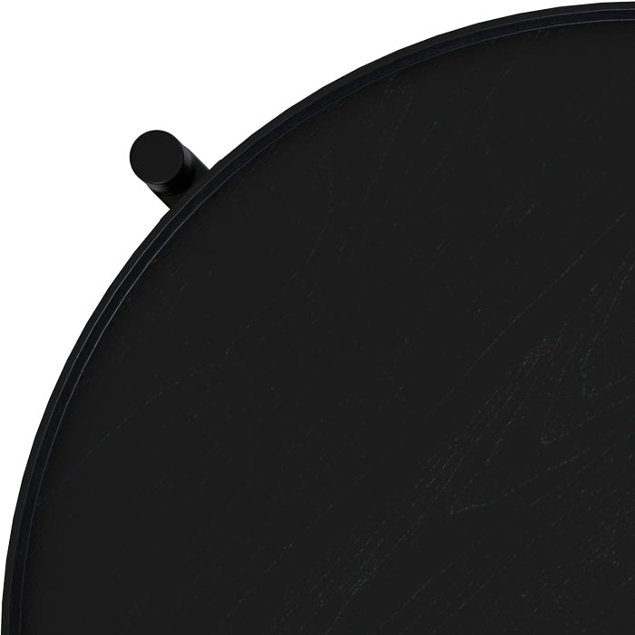 achat de table noir diametre 49 cm
