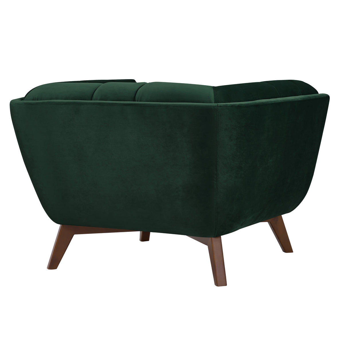 achat fauteuil confortable vert et bois fonce