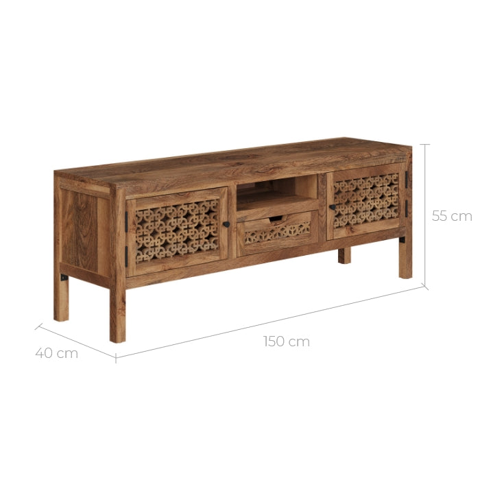 achat meuble tv 2 portes 1 tiroir 1 niche