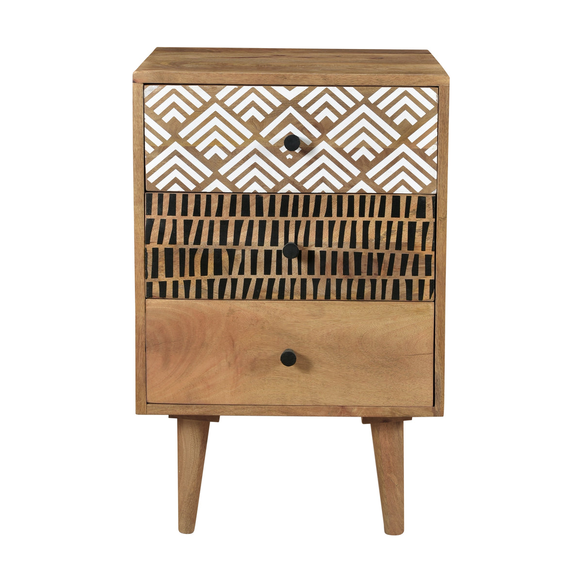 achat table de chevet trois tiroirs