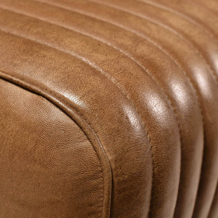 acquisto sgabello in pelle marrone vintage