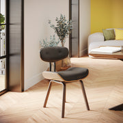 acheetr chaise petrus noir en pu pieds en bois