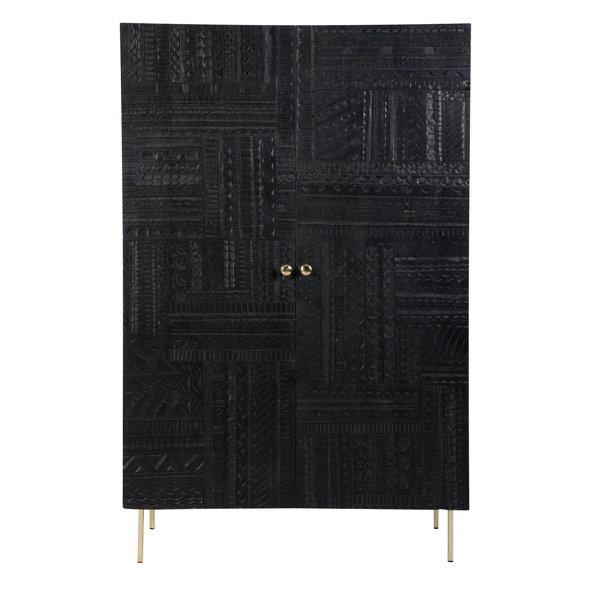 acheter armoire noire gravee