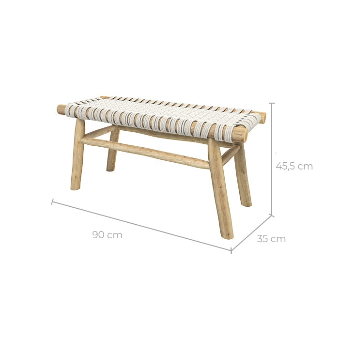 acheter banc 2 places structure bois