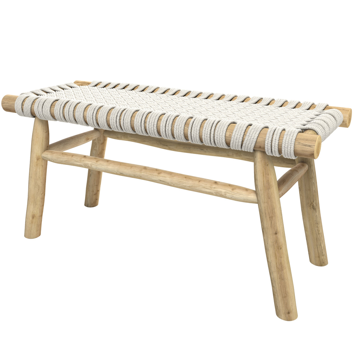 acheter banc design tresse beige