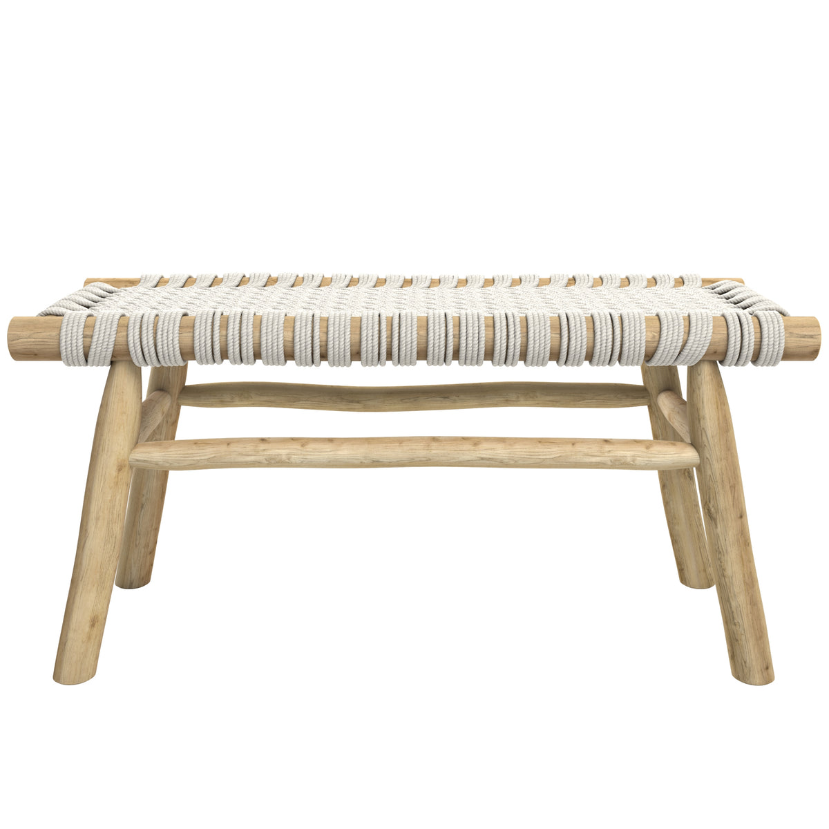 acheter banc ethnique corde beige