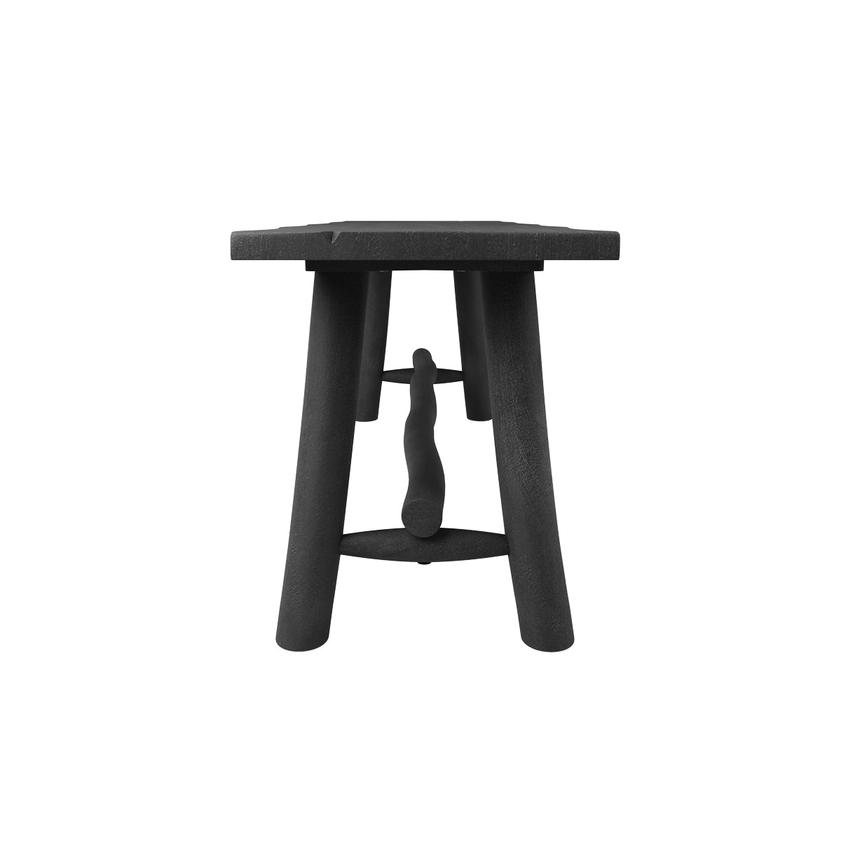 acheter banc noir toxis 110 cm deux places en bois de manguier_1_
