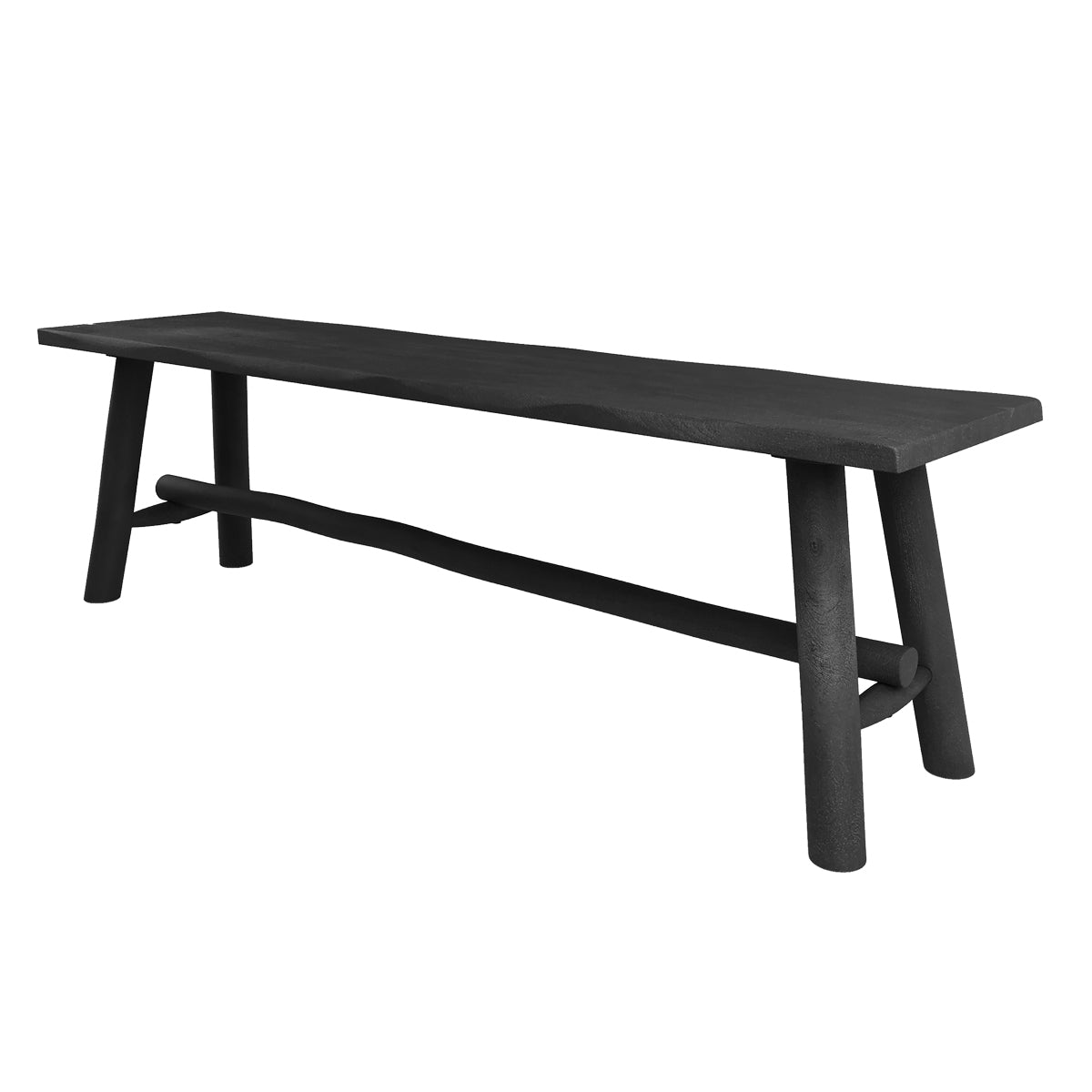 acheter banc noir toxis 145 cm 3 places bois de manguier