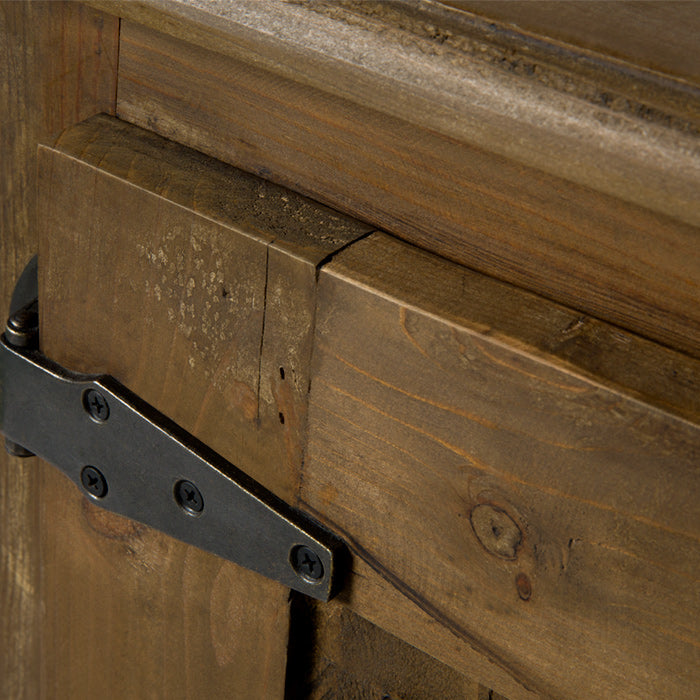 acheter buffet en bois details metal indus