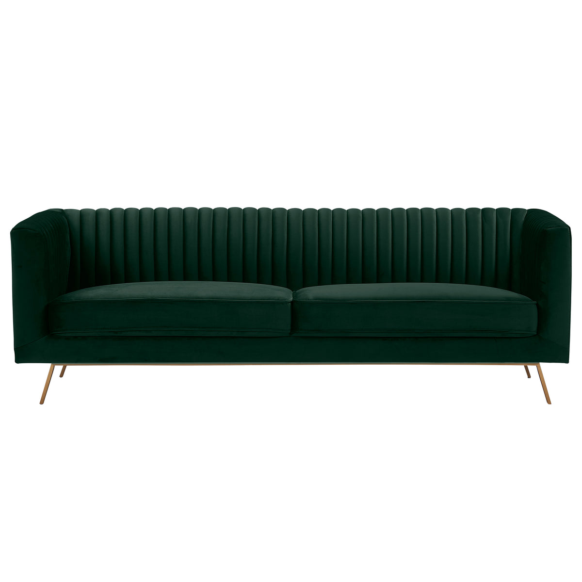 acheter canape 3 places vert velours
