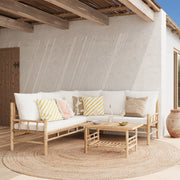Acheter canapé de jardin 4 5 places en bambou