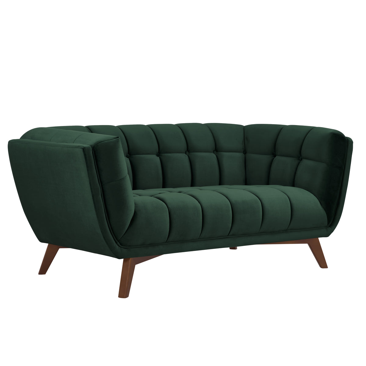 acheter canape design vert fonce pieds bois