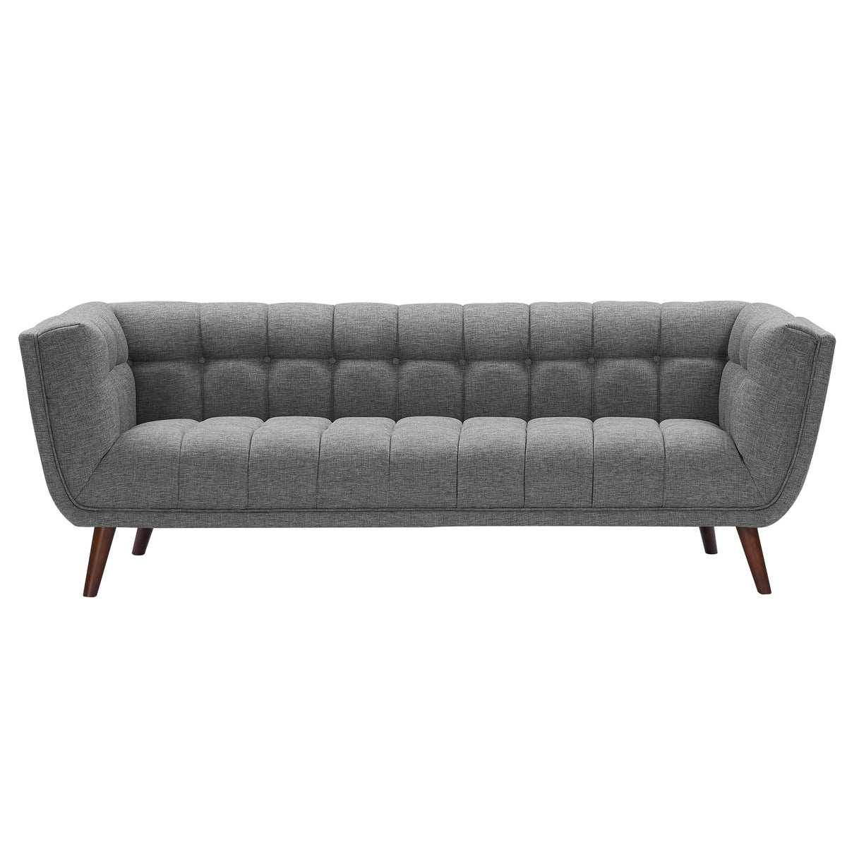 acheter canape gris tissu pieds bois