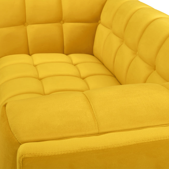 acheter canape molletonne 2 places jaune