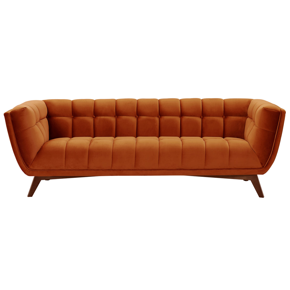 acheter canape velours orange design
