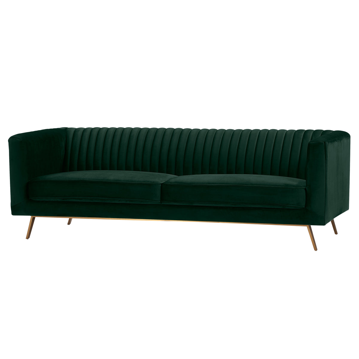 acheter canape vert velours pieds metal